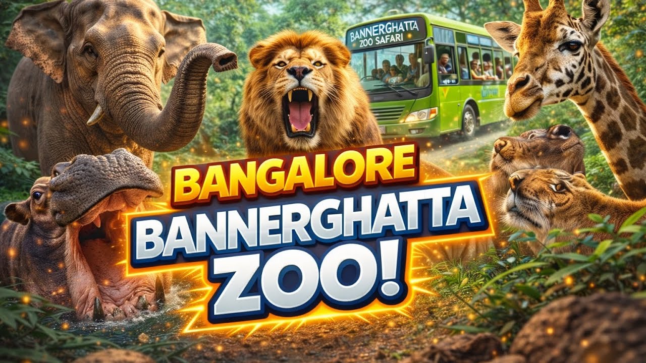 Bannerghatta National Park | Bus Safari | Thrilling Safari Ride | Bangalore Zoo 