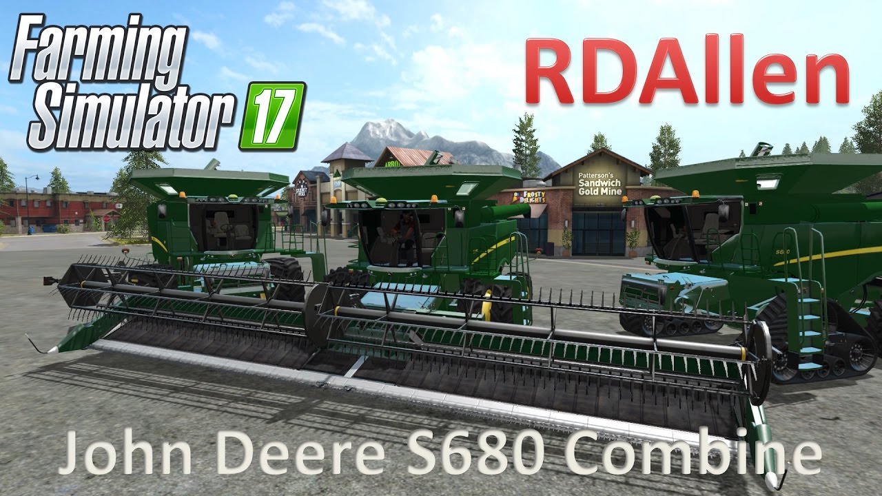 Farming Simulator 17 Mod Review - John Deere S680 Combine