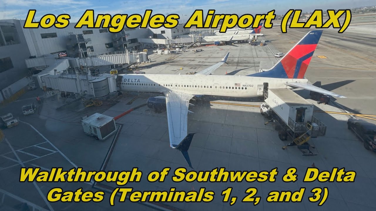 Los Angeles Airport - Walkthrough of Delta & Southwest Gates