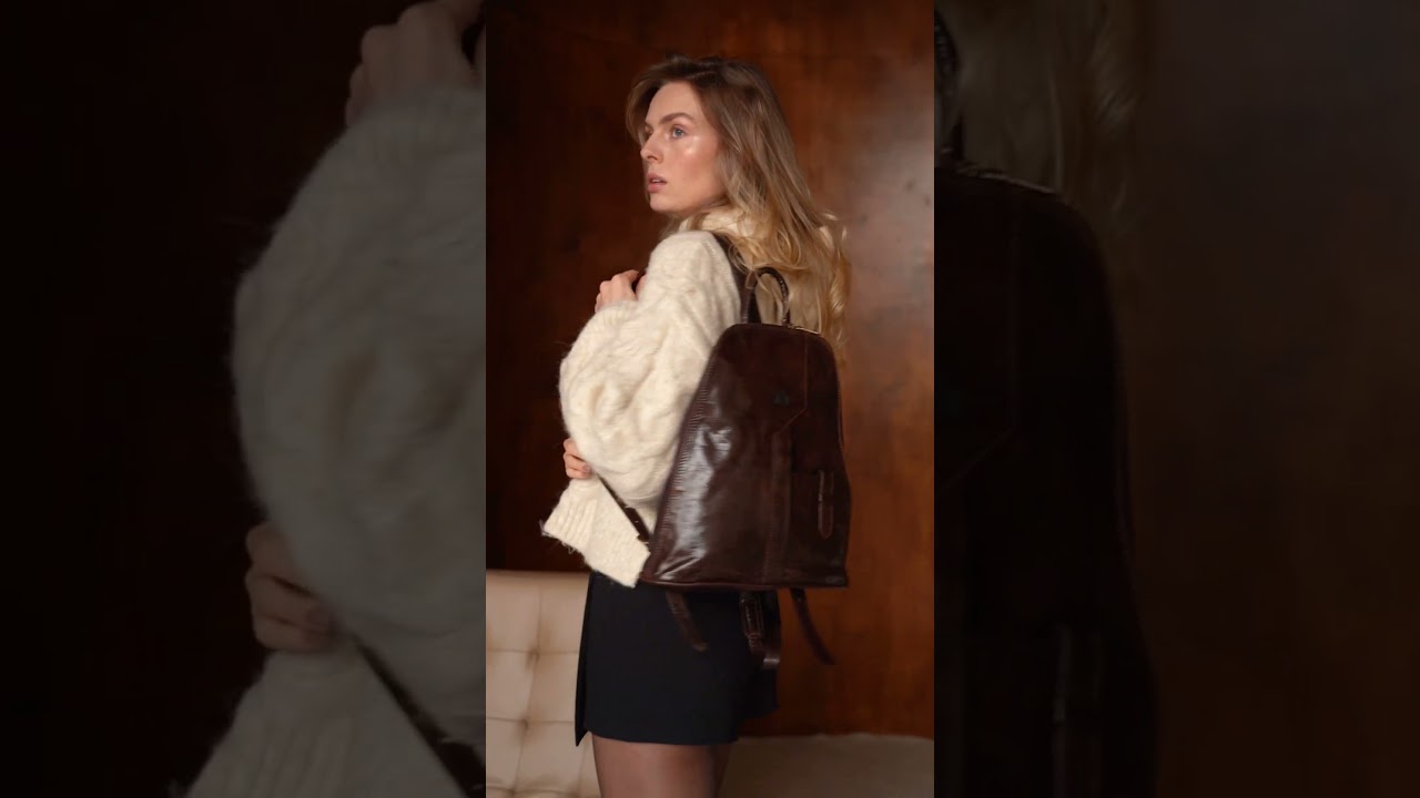 Leather backpack LABRADO O 