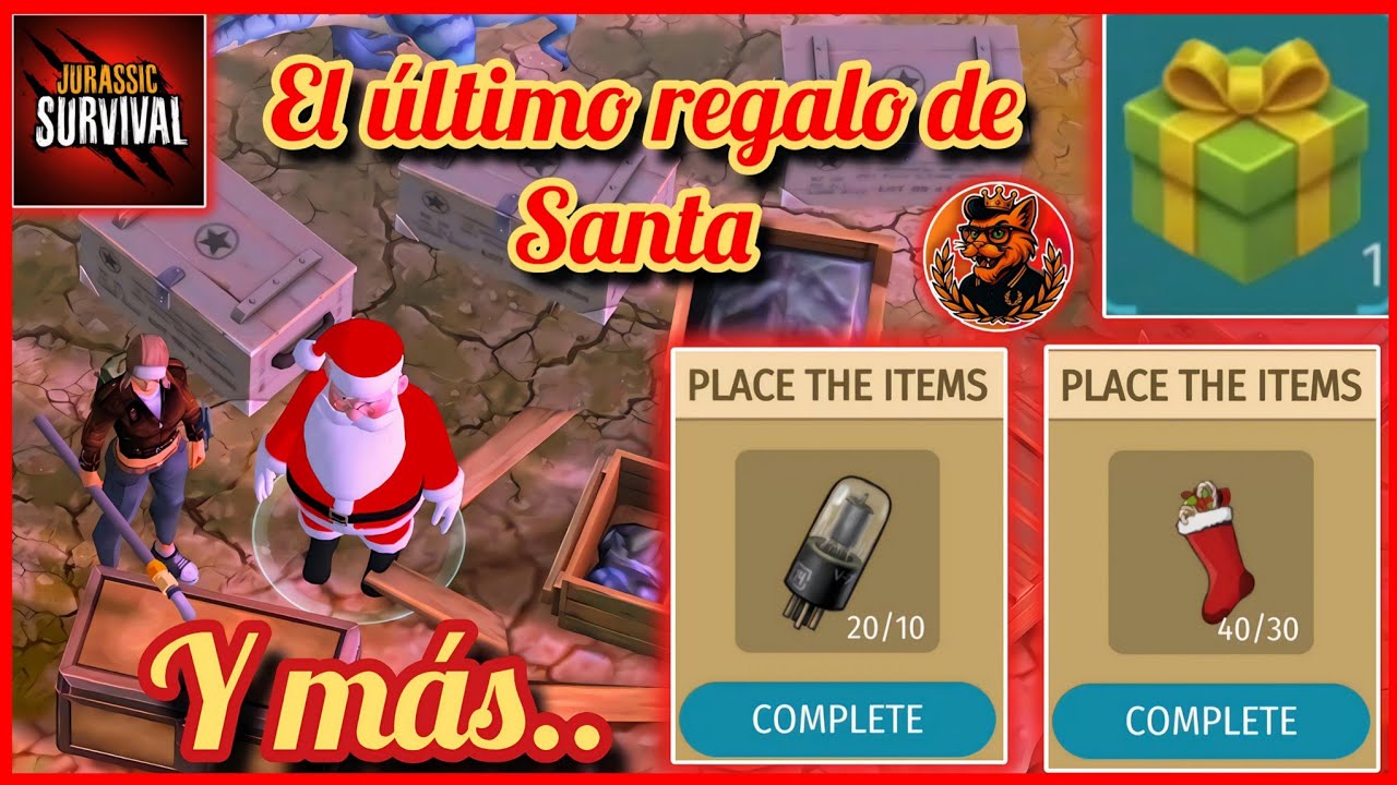 🎁 Papá Noel: MISIÓN FINAL + Más encargos secretos | Jurassic Survival 🦖😱