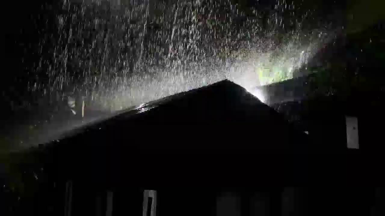 Night Rain on Tin Roof 🌙 Sleep Calm and Deep