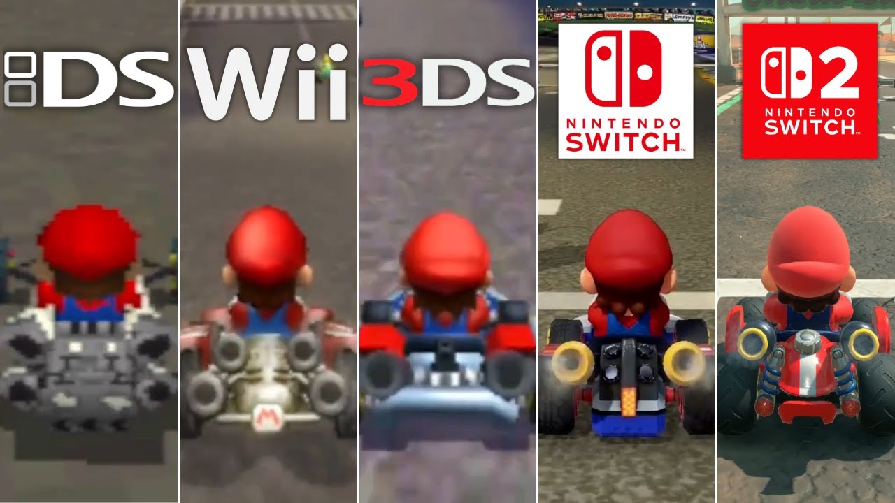Evolution of First Courses in Mario Kart (1992 - 2025)