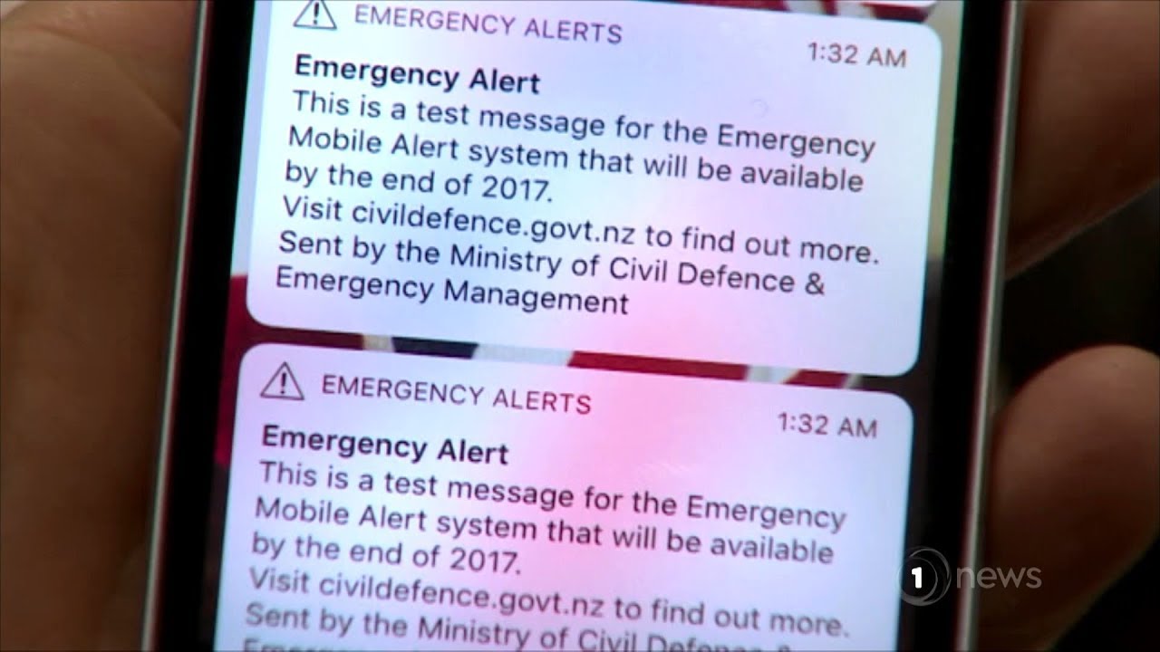 1 News on Emergency Mobile Alert Test