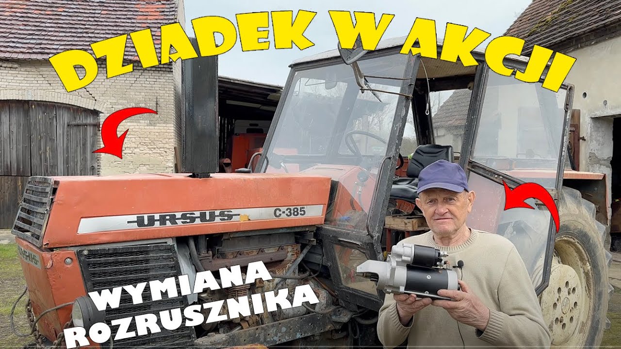 ‼️Wymiana rozrusznika w Ursusie‼️| Nowy rozrusznik | Ursus C-385 | Szybka wymiana | Test w polu