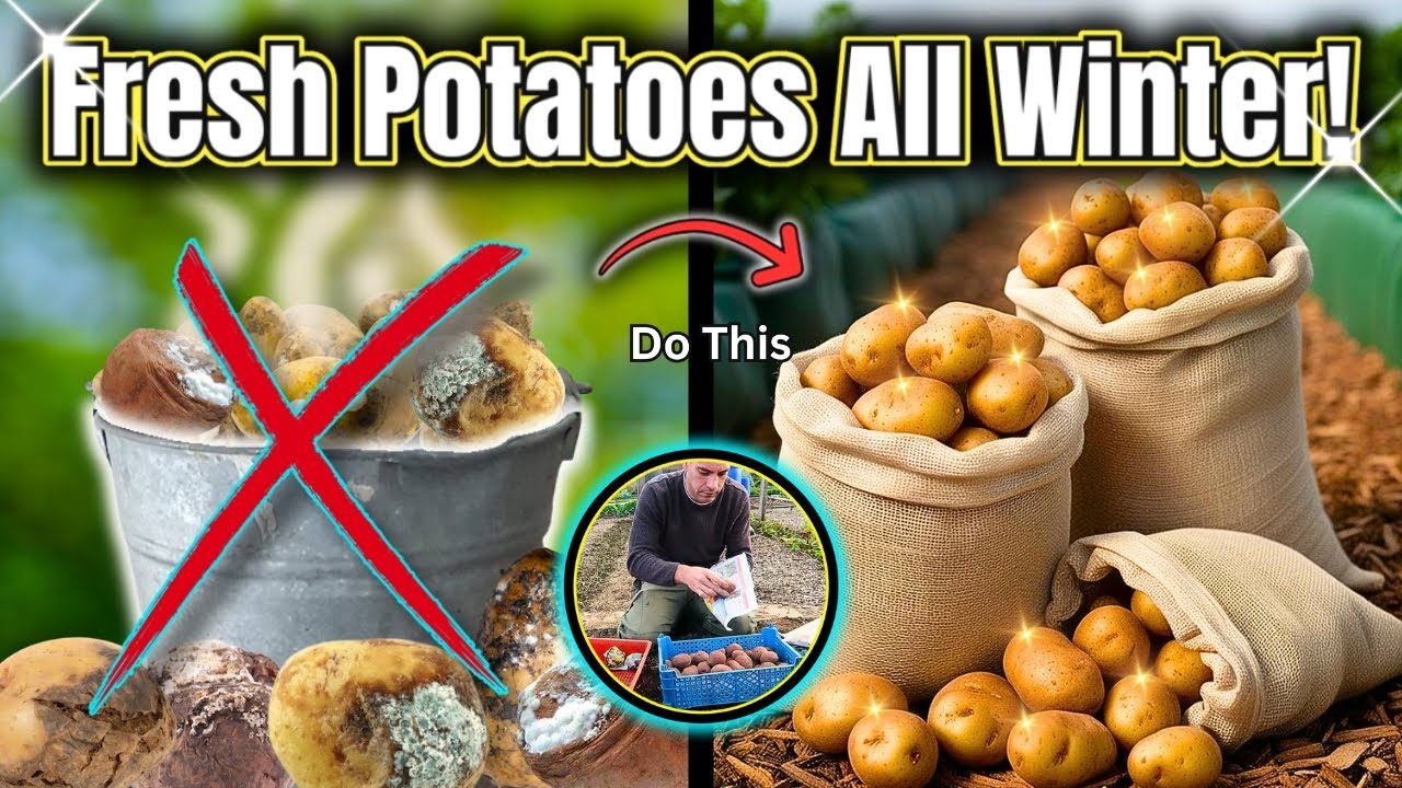 4 Genius Ways to Store Potatoes All Winter!