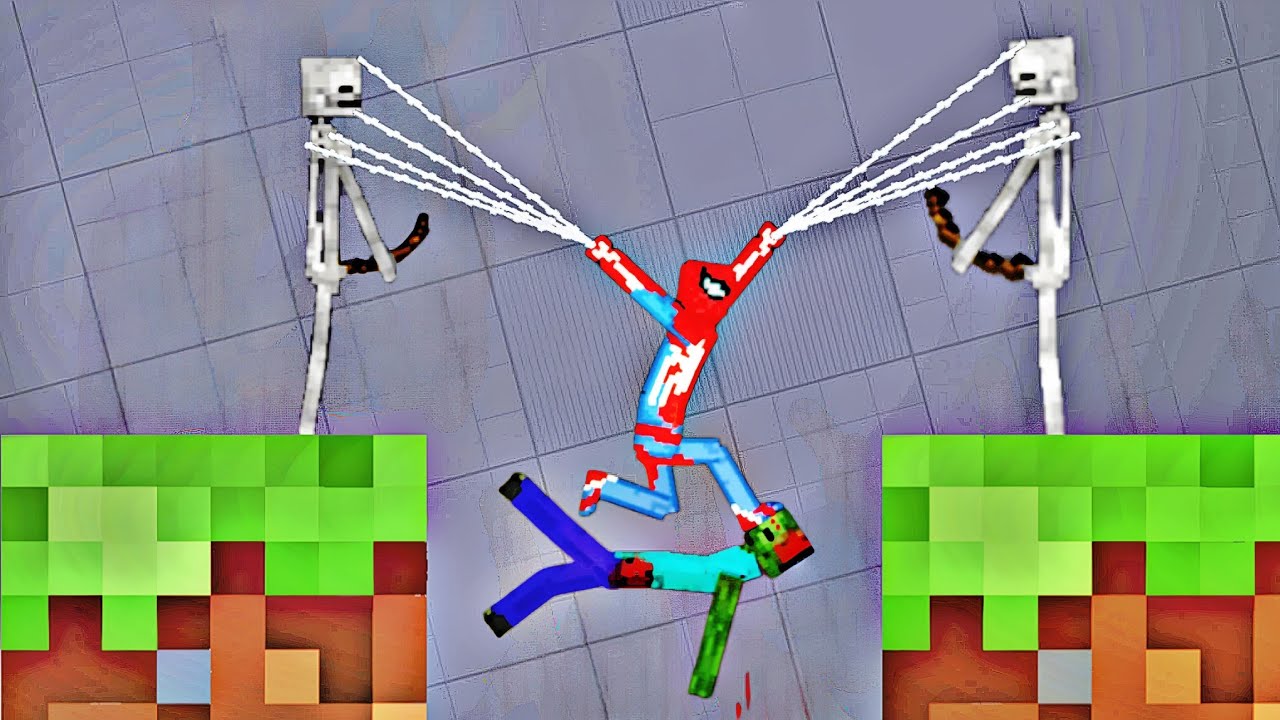 Spider Man vs Ultimate Minecraft Creatures In Melon Sandbox | 1