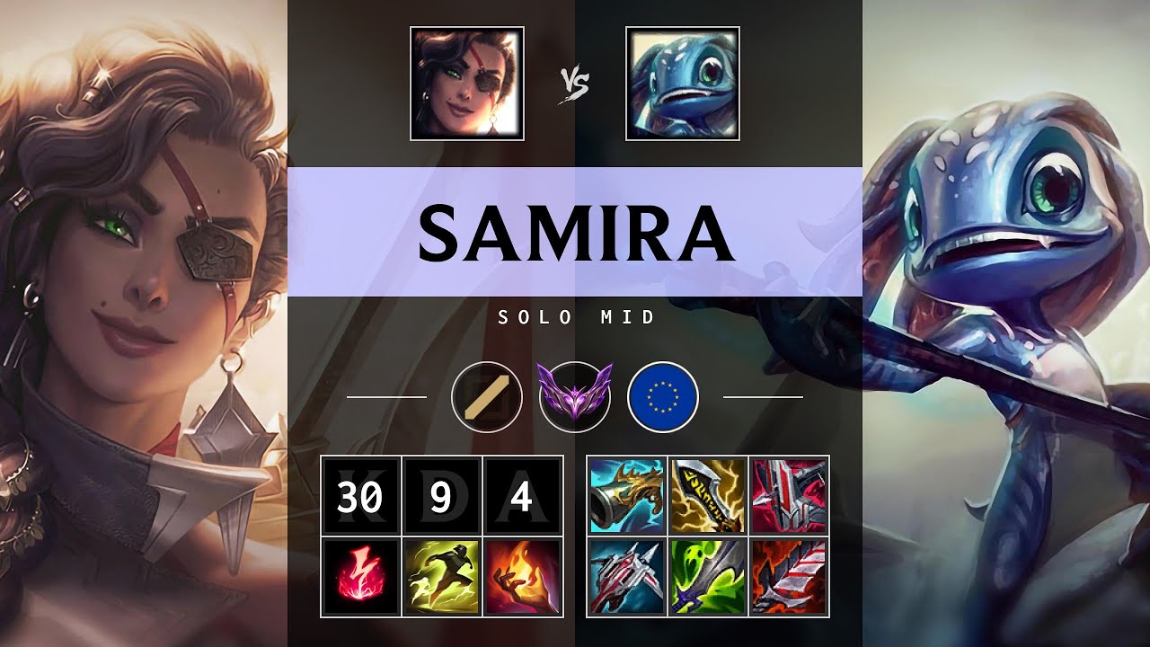 Samira Mid vs Fizz - EUW Master Patch 25.14