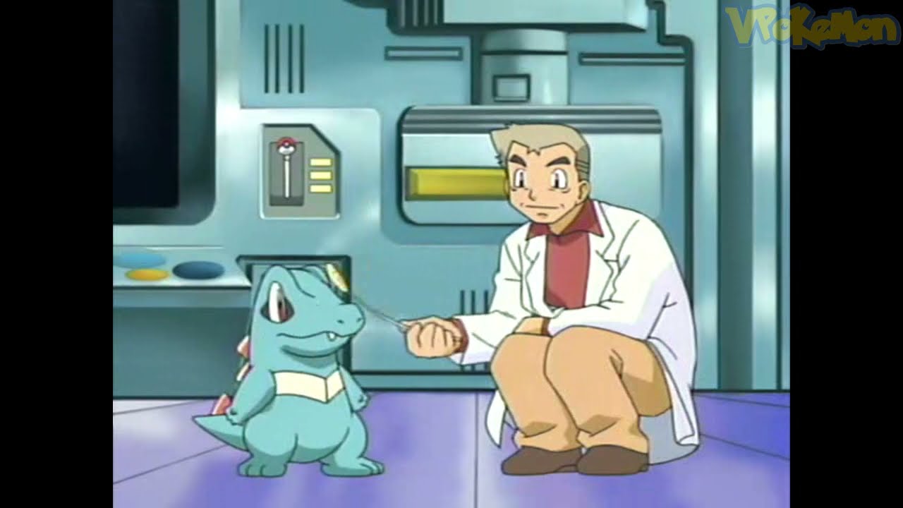 Totodile attacks Professor Oak | Professor Oak Funny Moments