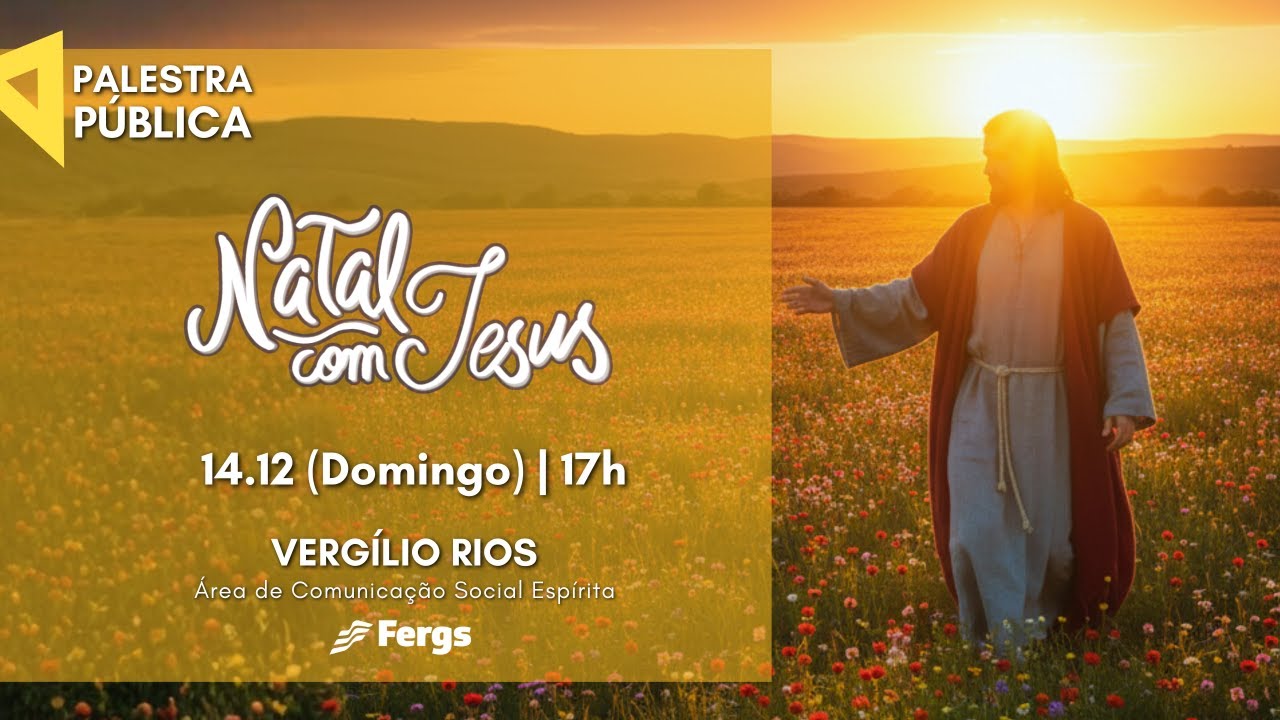 Palestra Pública online | Natal com Jesus | com Vergílio Rios