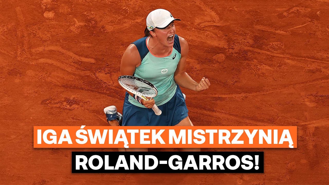 Iga Świątek MISTRZYNIĄ Roland-Garrros! | Cały ostatni gem spotkania | Roland-Garros 2022