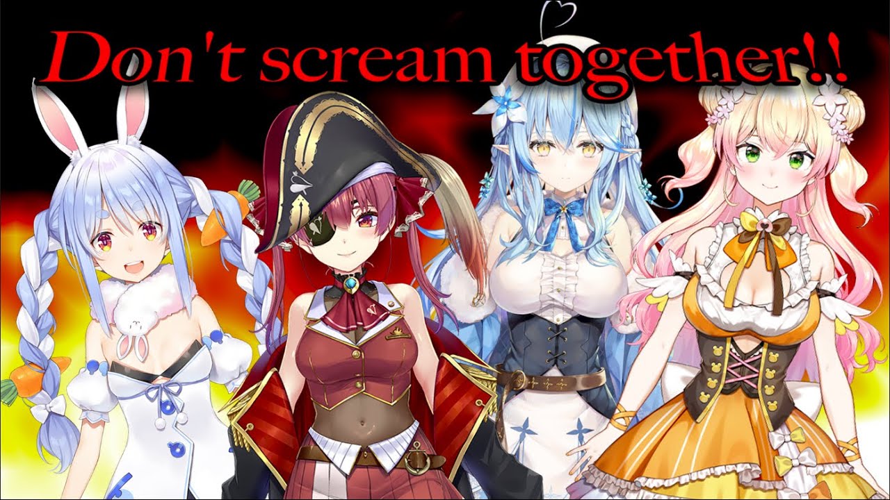 Don't Scream Marine, Pekora, Lamy & Nene EN SUBS