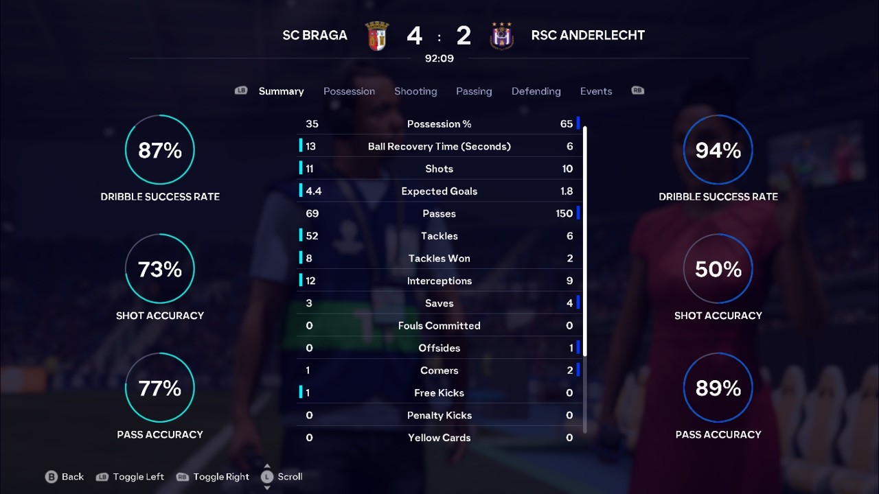 SC BRAGA 4-2 RSC ANDERLECHT FIFA26UEFAEUROPALEAGUESIMMATCH MATCHDAY 44 LEAGUE PHASE