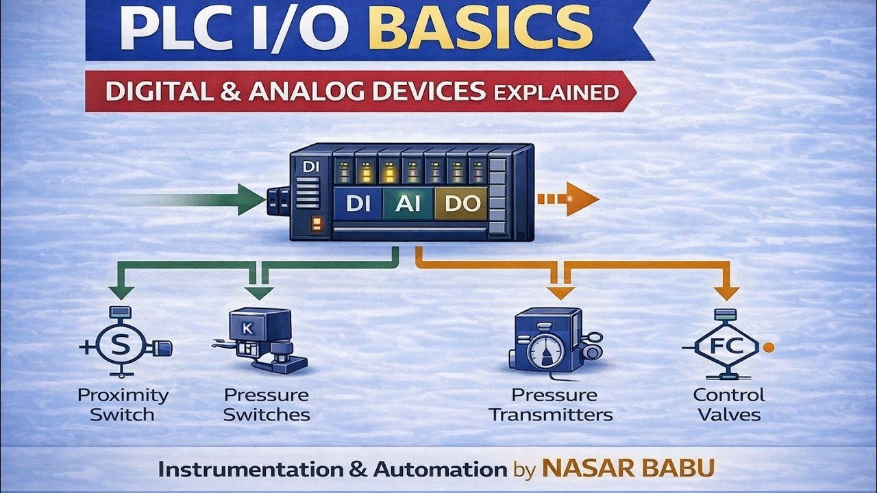 PLC I/O Basics – Digital & Analog Devices Explained
