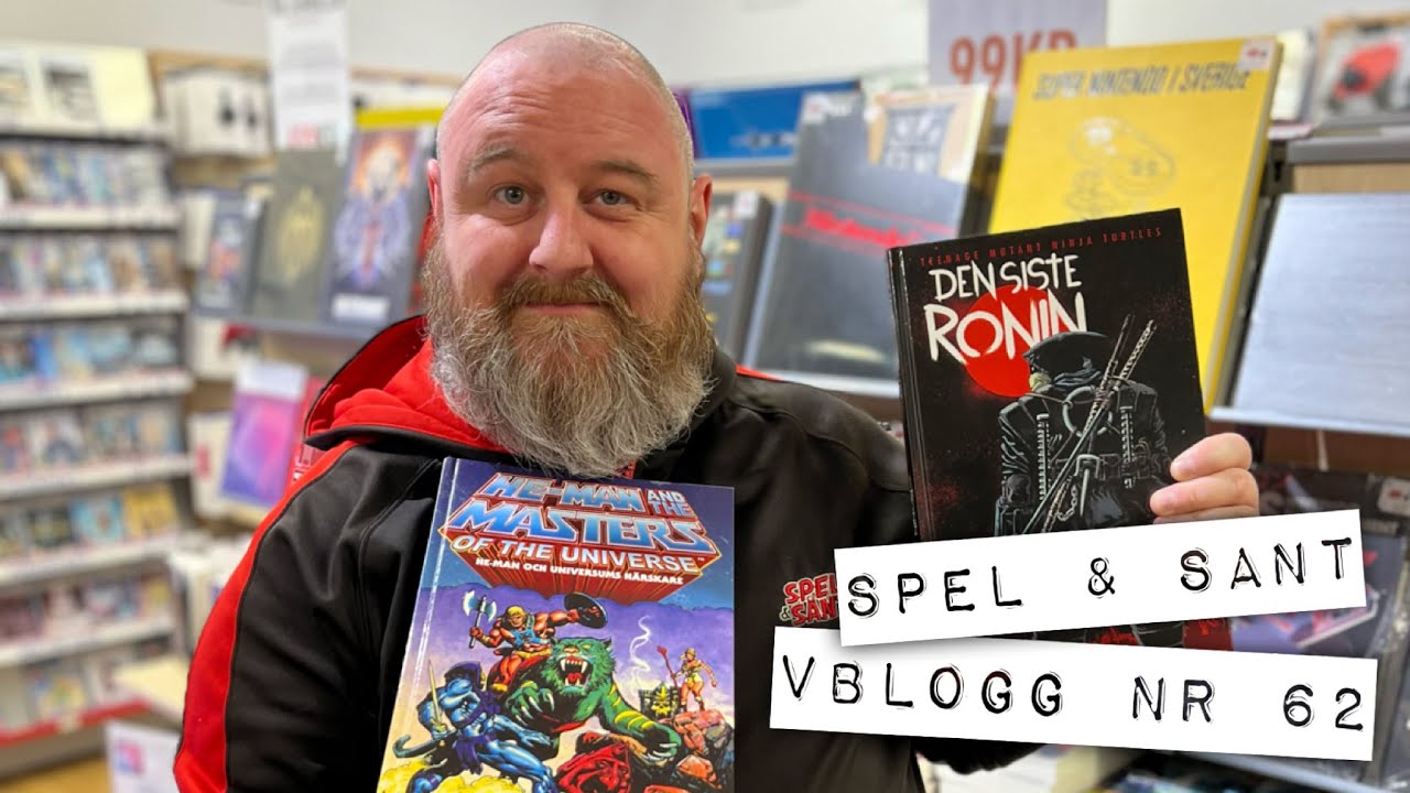 Spel & Sånt Vblogg nr 62 - unboxning av Mr. Gimmick, RetroBokKlubben & Borkas Pärlor