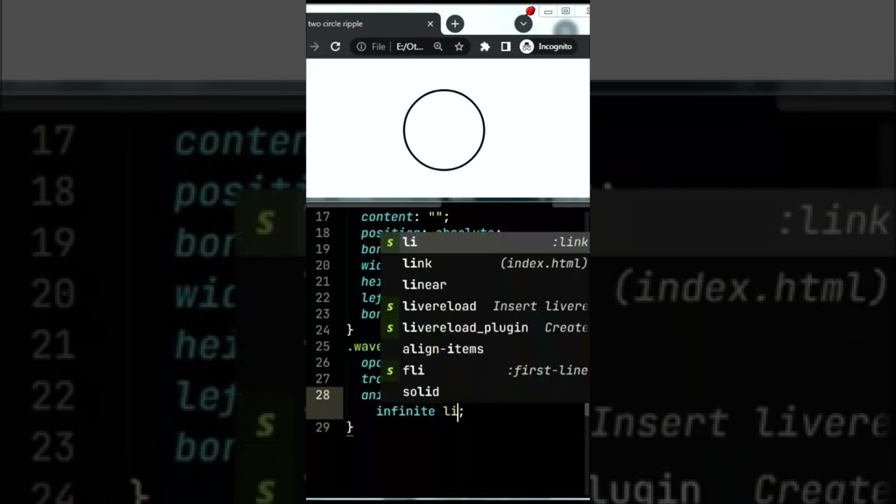 CSS Ripple Loading Animation ⭕ Circle Loader Animation