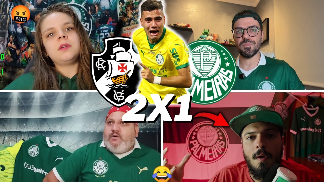REAÇÕES DOS PALMEIRENSES '' FOI UMA VERGONHA '' VASCO 2 X 1 PALMEIRAS | BRASILEIRÃO 2026- VAMOS RIR