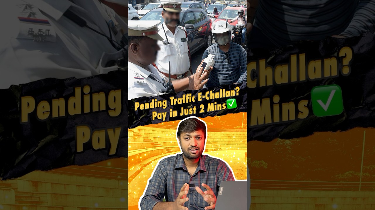 How to clear your traffic police fine in just 2 mins🚨🚘Pay Traffic Challan Online#parivahan #echallan