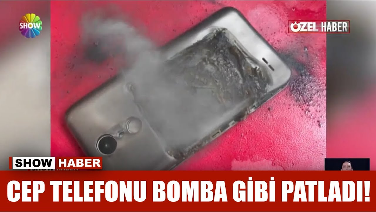 Cep telefonu bomba gibi patladı!