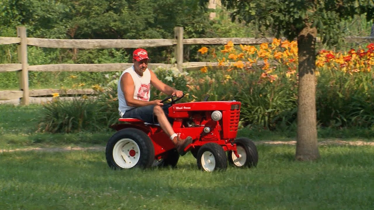 Wheel Horse Of Course! WATCH This Beautiful & RARE Classic Garden Tractor From 1965 On The Move!