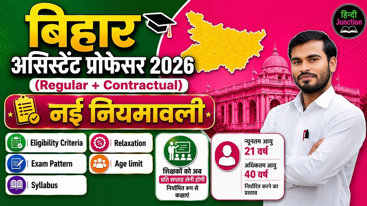 Bihar Assistant Professor Vaccancy | New Draft For Assistant Professor-2026 | By-P. K. Sinha 