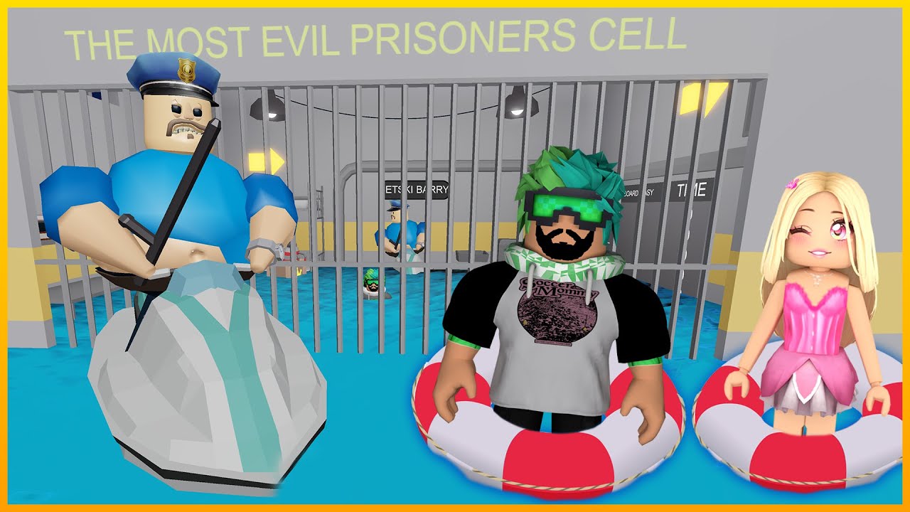 OSURUKLU POLİS HAPİSHANESİ SULAR ALTINDA KALDI | ROBLOX WATER BARRY'S PRISON | HAN KANAL K&Uuml;BRA NİSA