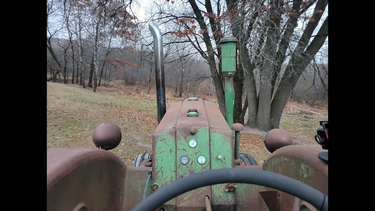 Трактор № 24: 1948 John Deere D S# 174542 — Прямая труба СОТРЯСАЕТ Землю!
