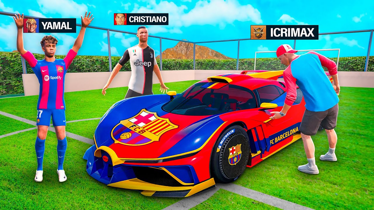 Ich KLAUE alle FUSSBALL SPIELER AUTOS in GTA 5!
