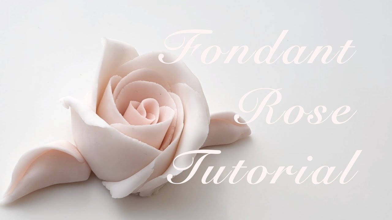 HOW TO MAKE A FONDANT ROSE: New method - Learn to make this rose from regular fondant not gumpaste!