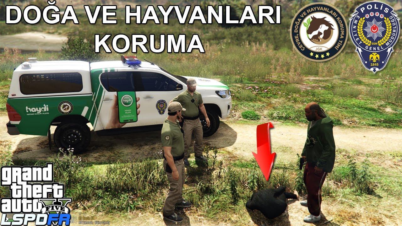 GTA 5 ÇEVRE DOĞA VE HAYVAN KORUMA POLİSİ TİMİ-LSPDFR #2