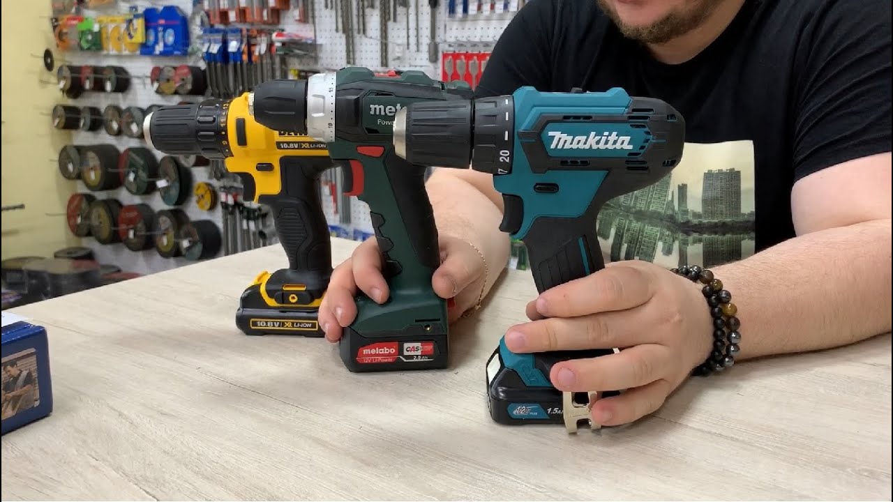 Сравнительный тест шуруповертов 12В. MAKITA DF333, METABO Powermaxx BS12, DeWalt DCD 710C2
