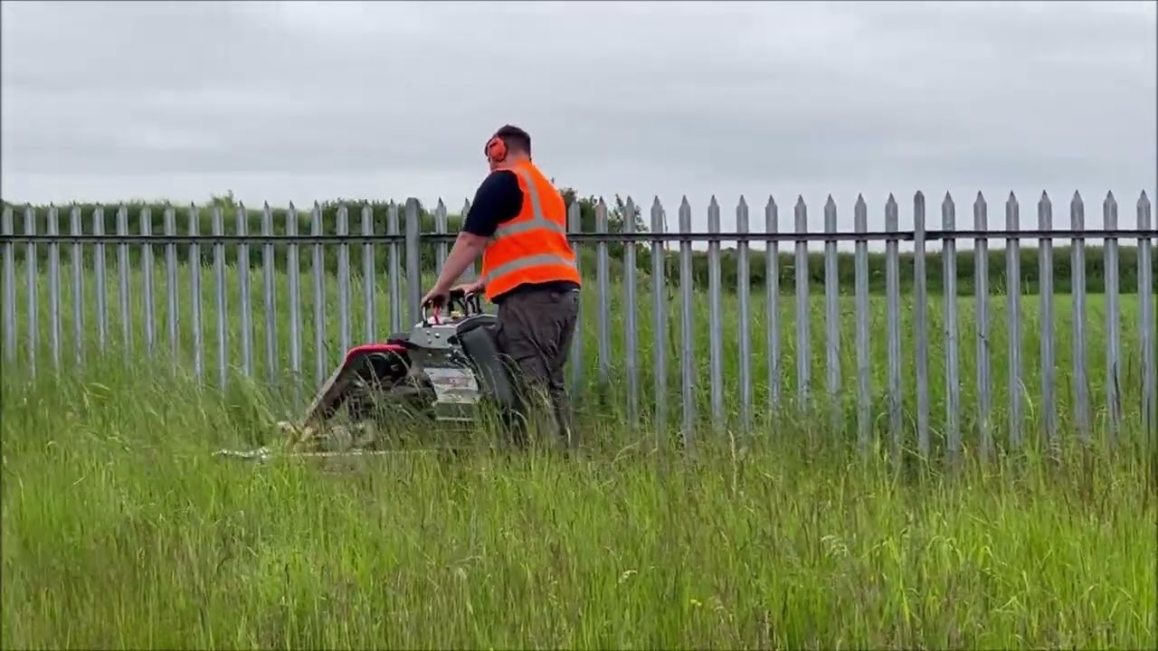 Altoz TSX561 Stand On Mower at Work in the UK
