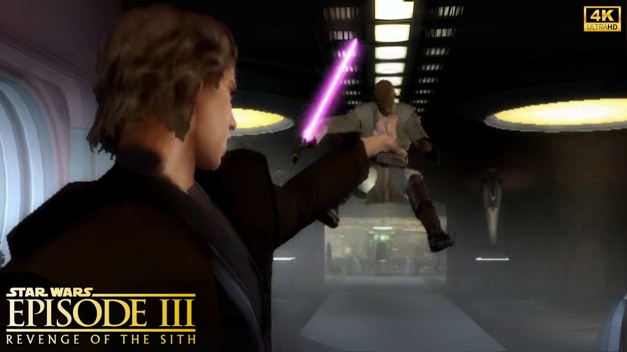 All Cinematic Cutscenes - Star Wars Revenge Of The Sith Game (4K 60FPS)