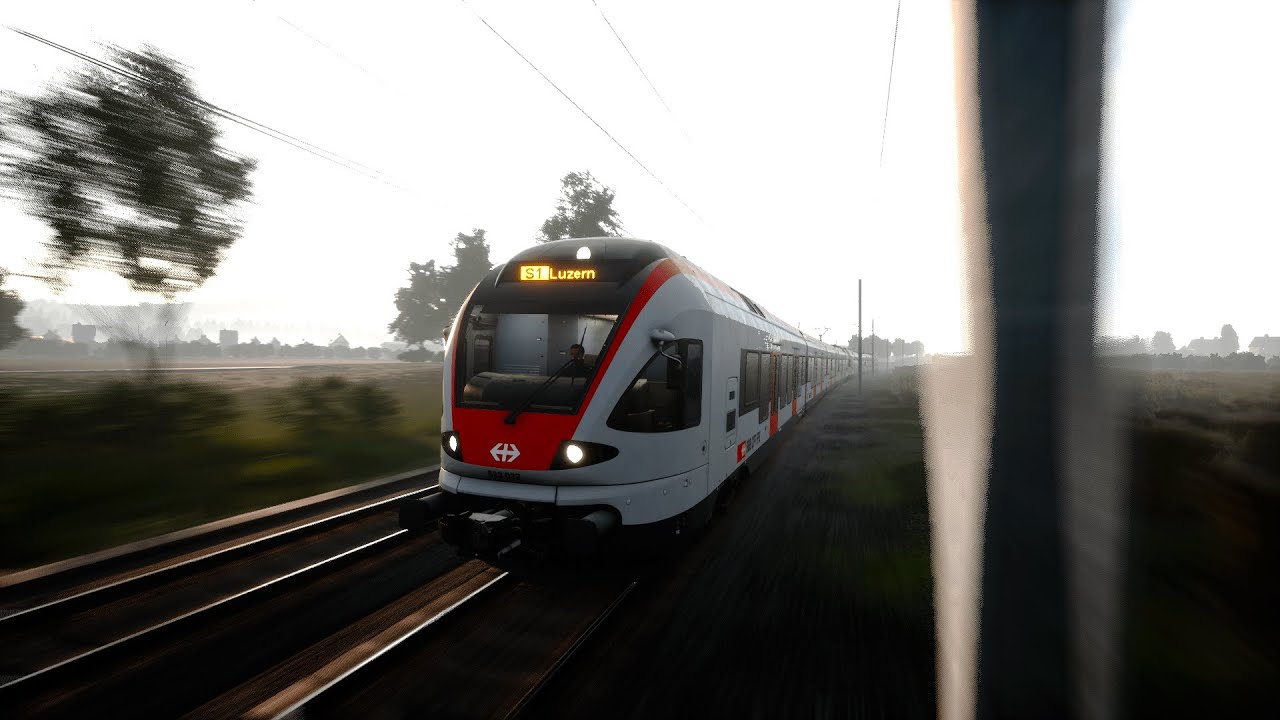 RABe 523 Sursee to Luzren Swiss train ride - Train Sim World 4