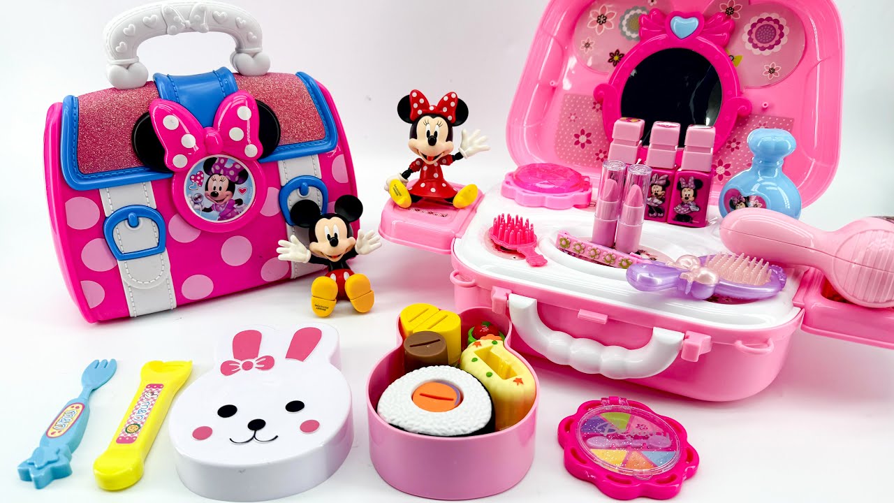 [toys asmr] Minnie & Mickey Beauty Playset ASMR 🎀💄  미니 & 미키 뷰티 놀이세트 장난감 ASMR | Satisfying Unboxing
