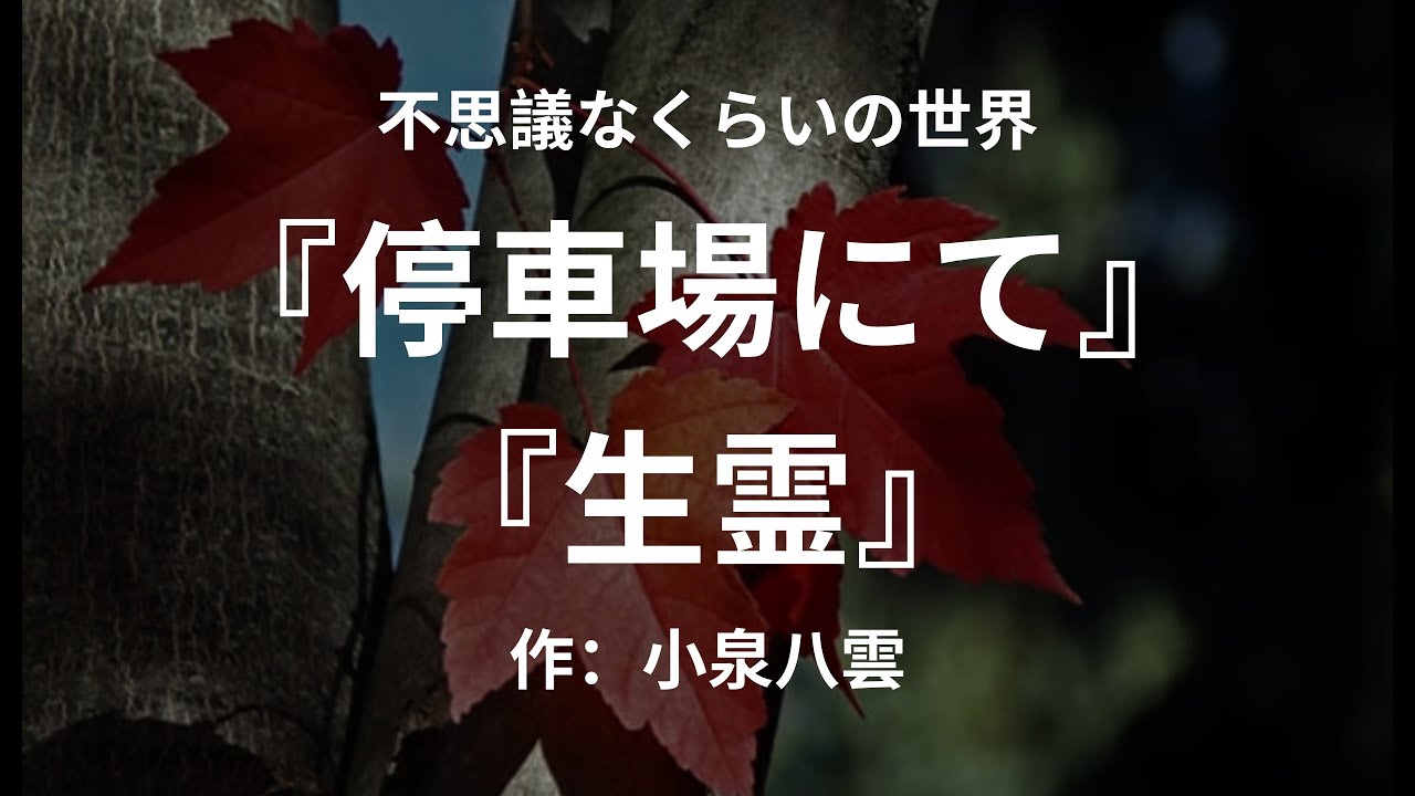 作品：『停車場にて』『生霊』作：小泉八雲　朗読： 不思議なくらいの世界 　睡眠サポート、就寝前、ストレス解消、本好き、心に響く物語.空いた時間