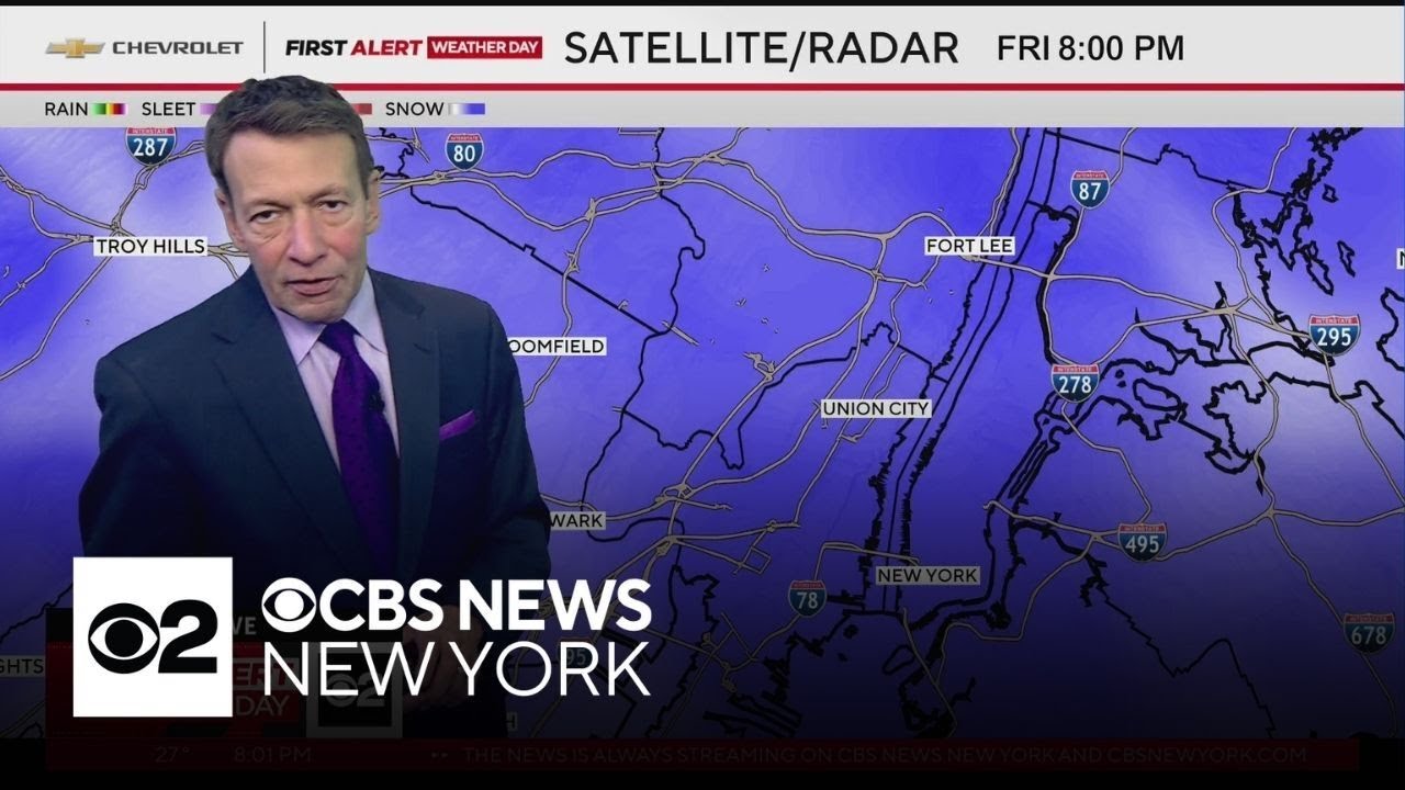 First Alert Weather: NYC winter storm Friday 8 p.m. update - 12.26.25
