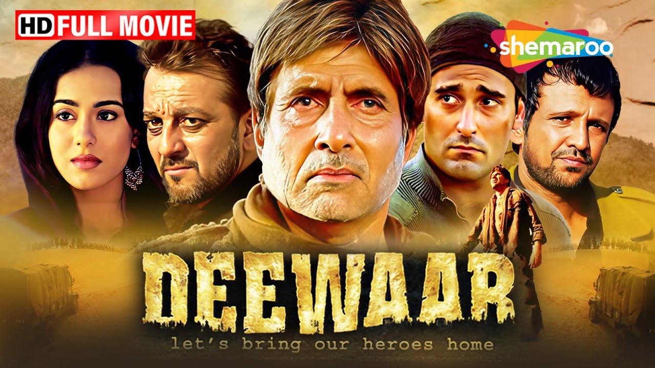 Deewaar Full HD Movie | Amitabh Bachchan Action |  Sanjay Dutt, Akshaye Khanna | Amrita Rao