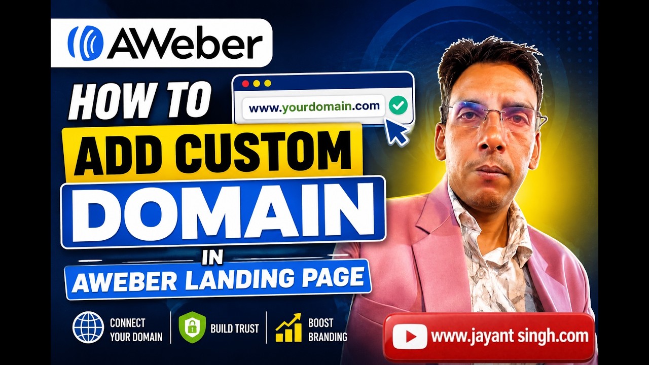 How to Add Custom Domain in Aweber Landing Page (Step-by-Step)