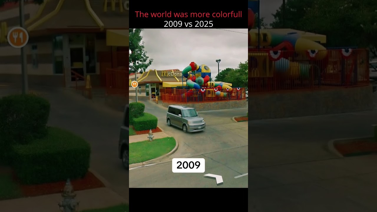 2009 vs 2025 &mdash; Same name, lost soul😨 #McDonalds #ThenAndNow #beforeandafter #shorts #nostalgia