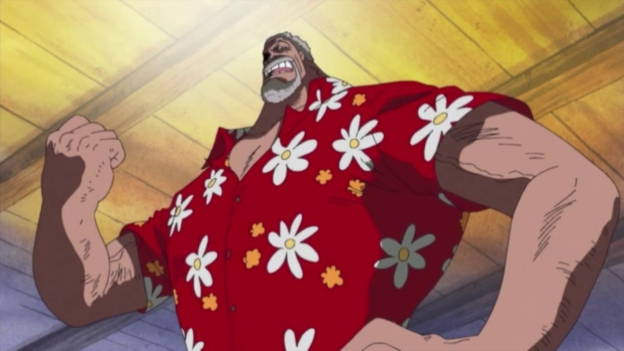 one piece Garp visita Rubber, ace , sabo?