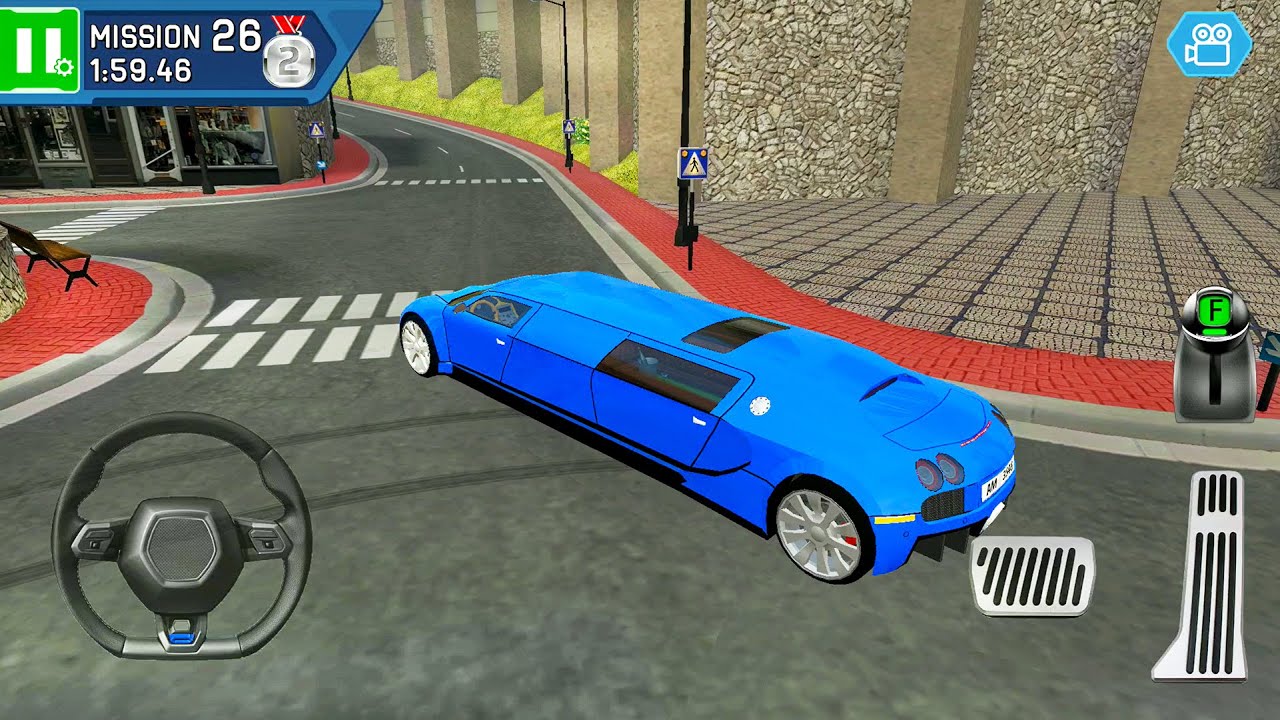 Monaco VIP Cars Driver Simulator #18 - Blue Long Limousine - Android Gameplay