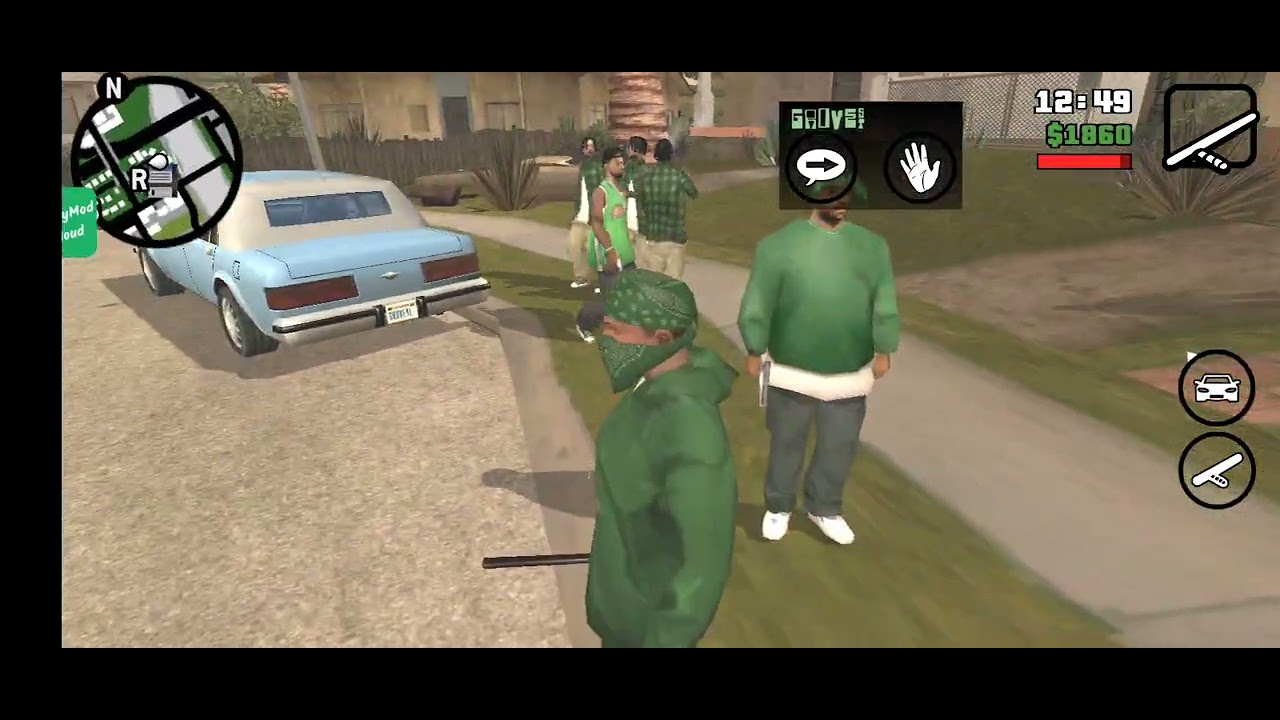 Buscando armas en GTA san andreas 