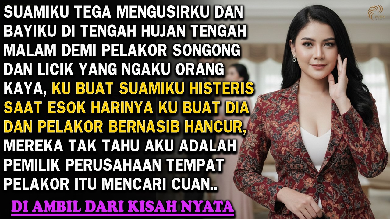 KISAH RUMAH TANGGA❗ SUAMI TEGA USIR AKU DAN ANAKU SAAT HUJAN DEMI PELAKOR LICIK, KU BUAT MENYESAL