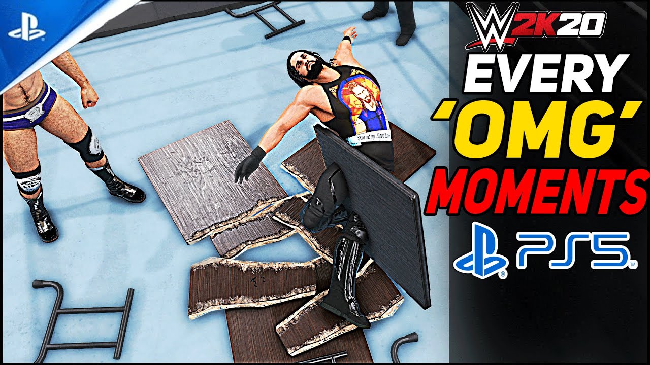 WWE 2K20 on PS5 - Every OMG Moments! 4K 60FPS