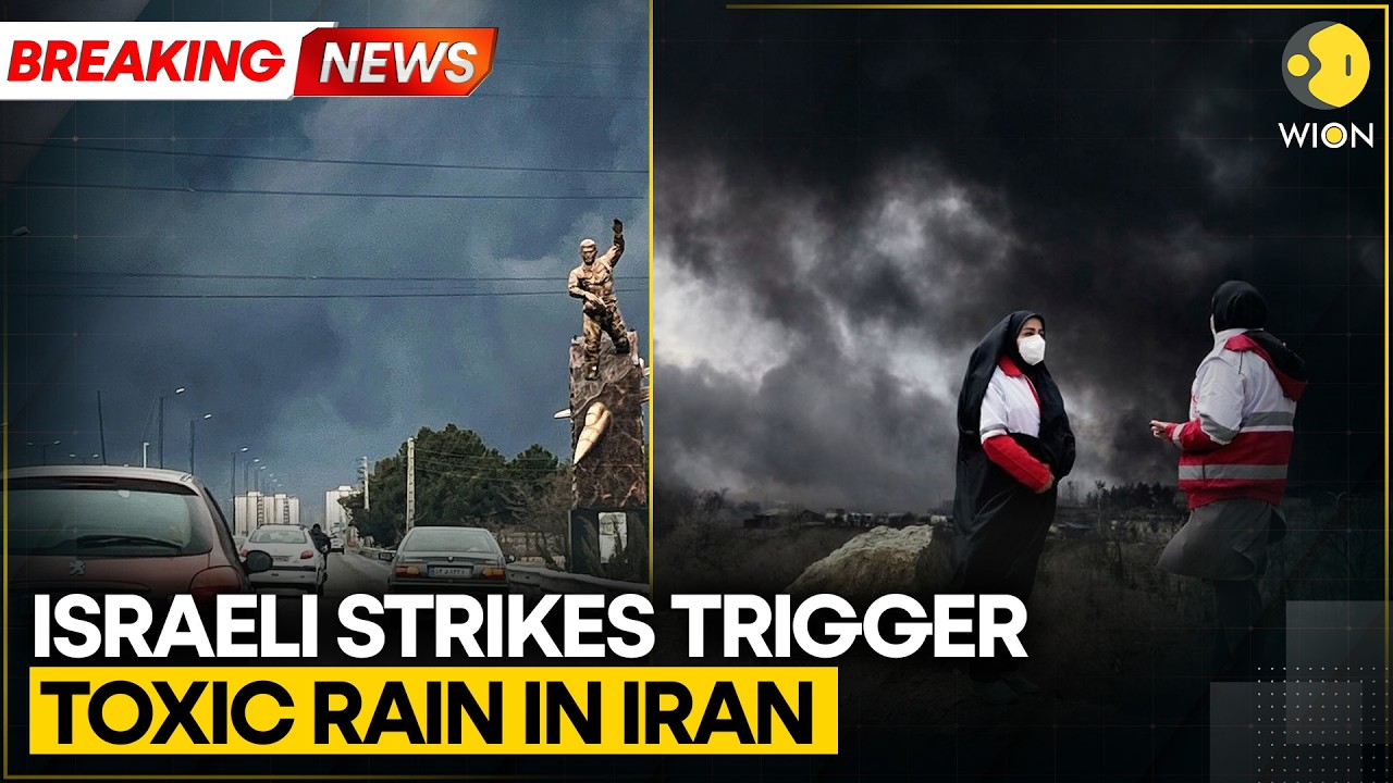 Toxic Rain In Tehran: Burning Oil, Massive Fire | Residents Advisory Issued: Stay Indoors | BREAKING