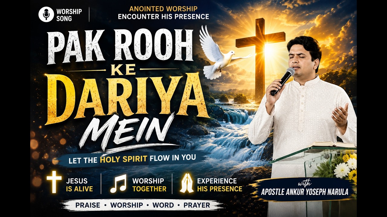 पाक रूह के दरिया में | PAK ROOH KE DARIYA MEIN | Worship song | Ankur Narula Ministries
