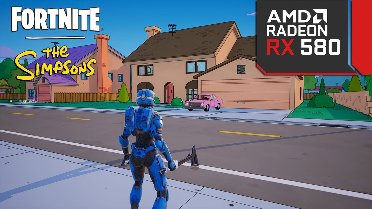 Fortnite x The Simpsons - RX 580 - All Settings Tested