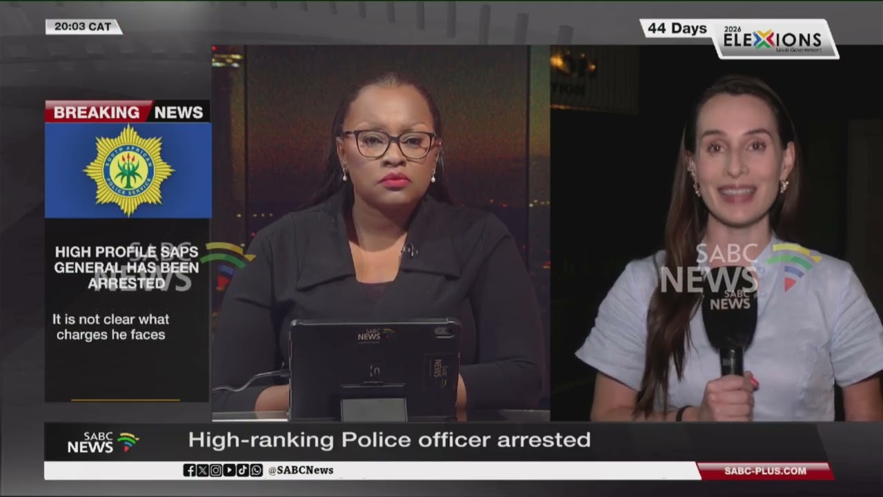 BREAKING NEWS | High-ranking Police officer arrested: Heidi Giokos reports