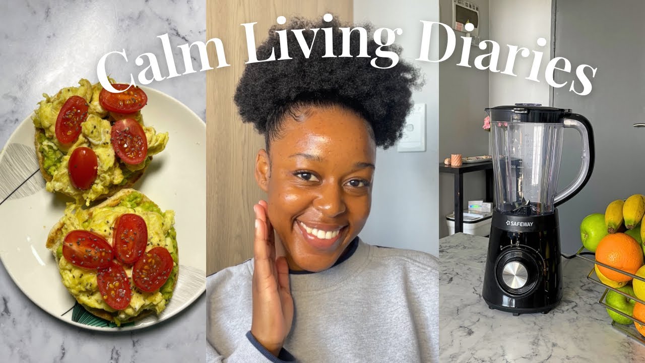 Calm Living Diaries | new nails, fruits & veggie haul, new blender, making lunch & a smoothie🥙🧋